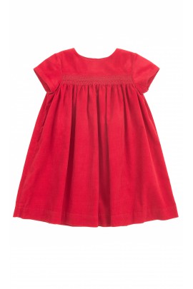 Czerwona sukienka sztruksowa, Polo Ralph Lauren