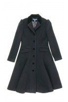 Manteau noir en drap de laine pour fille, Polo Ralph Lauren