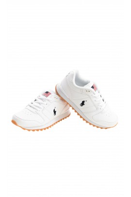 Chaussures de sport blanches lacées, Polo Ralph Lauren