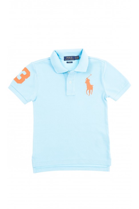 Turkusowa koszulka polo chłopięca, Polo Ralph Lauren Turkusowa koszulka polo chłopięca, Polo Ralph Lauren