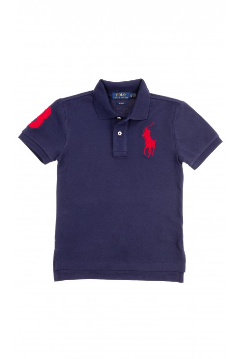 Granatowa koszulka polo chłopięca, Polo Ralph Lauren Granatowa koszulka polo chłopięca, Polo Ralph Lauren