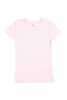 Różowy t-shirt dziewczęcy na krótki rękaw, Polo Ralph Lauren