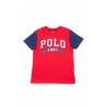 Tee shirt rouge pour garçon, impression POLO sur le devant,  Polo Ralph Lauren