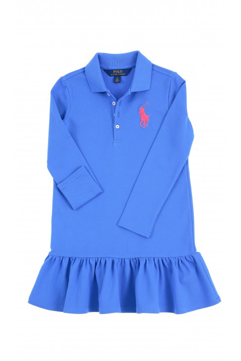 Robe bleue à manches longues, Polo Ralph Lauren