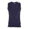 Granatowa sukienka o splocie warkoczowym, Polo Ralph Lauren
