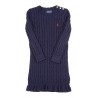 Robe bleu marine en maille torsade, Polo Ralph Lauren