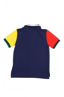 Zielono-granatowa koszulka polo na krótki rękaw, Polo Ralph Lauren