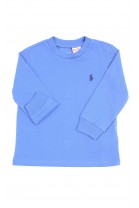 Niebieski t-shirt na długi rękaw, Ralph Lauren