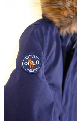 Manteau d’hiver type parka bleu marine, Polo Ralph Lauren