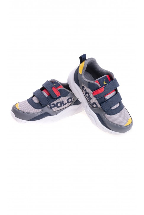 Szare sneakersy chłopięce, Polo Ralph Lauren