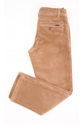 Beżowe spodnie chłopięce ze sztruksu, Polo Ralph Lauren
