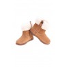 Bottines marron pour bébé, fermeture à glissière sur le côté, UGG