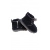 Black ankle boots with side zip for boys, UGG   