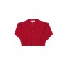 Czerwony sweter chłopięcy rozpinany z przodu, Mariella Ferrari