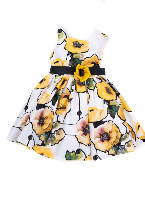 Sukienka dla dziewczynki w żółte kwiaty, Colorichiari