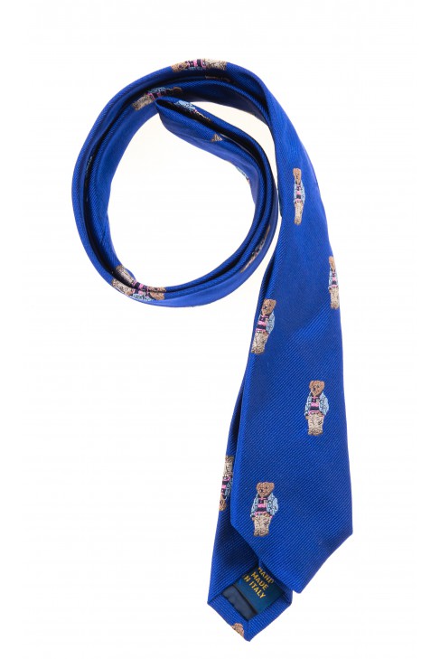 Szafirowy krawat chłopięcy, Polo Ralph Lauren Szafirowy krawat chłopięcy, Polo Ralph Lauren