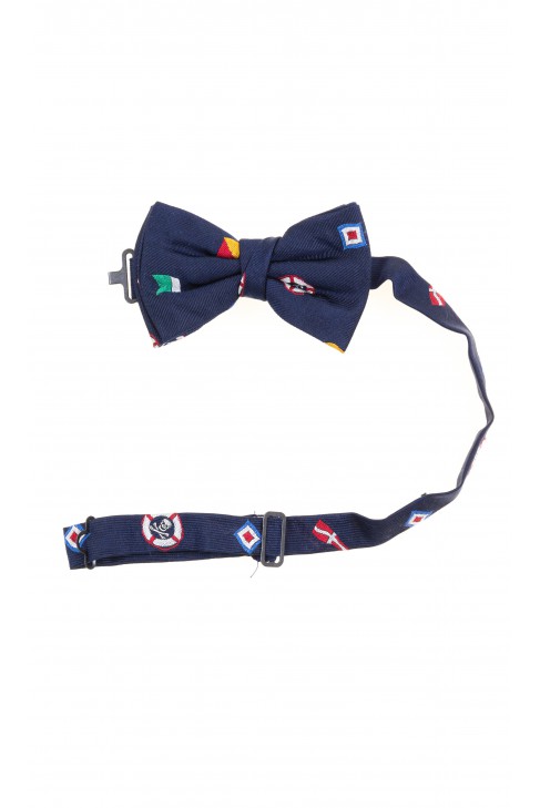 Granatowa mucha chłopięca we wzory, Polo Ralph Lauren Granatowa mucha chłopięca we wzory, Polo Ralph Lauren