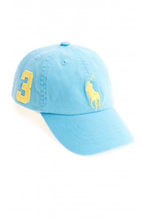 Niebieska czapka z daszkiem, Polo Ralph Lauren Niebieska czapka z daszkiem, Polo Ralph Lauren