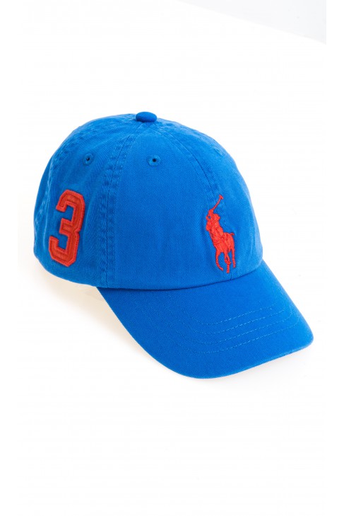 Szafirowa czapka z daszkiem, Polo Ralph Lauren Szafirowa czapka z daszkiem, Polo Ralph Lauren