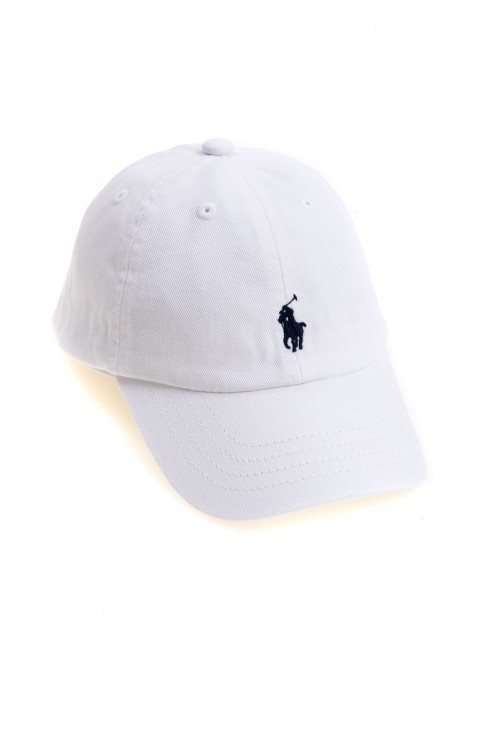 Biała czapka z daszkiem, Polo Ralph Lauren Biała czapka z daszkiem, Polo Ralph Lauren