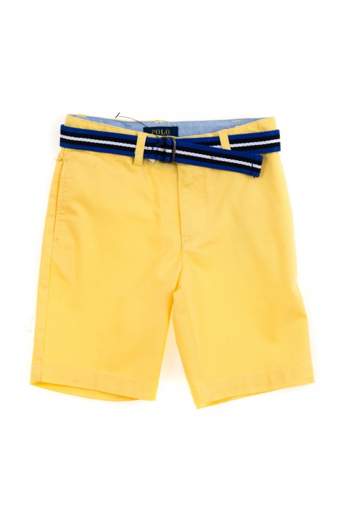 Żółte krótkie spodenki chłopięce, Polo Ralph Lauren Żółte krótkie spodenki chłopięce, Polo Ralph Lauren