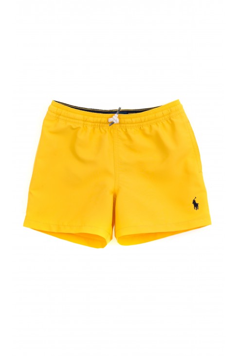 Żółte spodenki kąpielowe chłopięce, Polo Ralph Lauren Żółte spodenki kąpielowe chłopięce, Polo Ralph Lauren