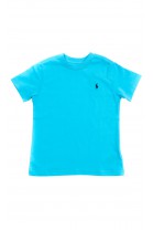 Turkusowy t-shirt na krótki rękaw chłopięcy, Polo Ralph Lauren	