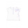 Biały t-shirt niemowlęcy dla dziewczynki, Ralph Lauren