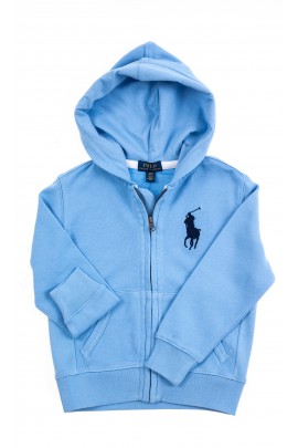 Niebieska bluza dresowa z kapturem, Polo Ralph Lauren