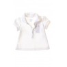 Biała koszulka polo niemowlęca dla dziewczynki, Ralph Lauren