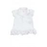 Biała niemowlęca sukienka z falbankami, Ralph Lauren