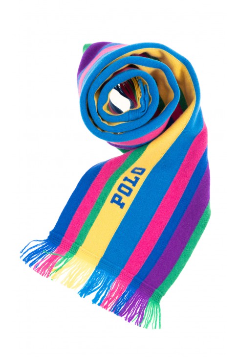 Szal w kolorowe paski, Polo Ralph Lauren Szal w kolorowe paski, Polo Ralph Lauren