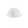 Biała wciągana czapka niemowlęca w różowe wzorki, Ralph Lauren