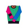 Kolorowy sweter dziewczęcy wkładany przez głowę, Polo Ralph Lauren