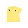 Tee-shirt jaune avec poney bleu saphir , Polo Ralph Lauren