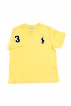 Żółty t-shirt z szafirowym konikiem, Polo Ralph Lauren