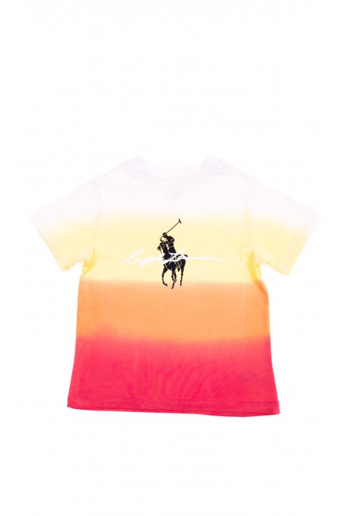 Pastelowy t-shirt dziecięcy na krótki rękaw, Polo Ralph Lauren
