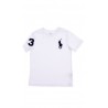 Bialy t-shirt chlopiecy z graczem polo, Polo Ralph Lauren