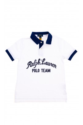 Biała koszulka polo chłopięca, Polo Ralph Lauren