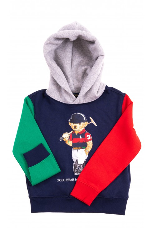 Granatowa bluza dresowa z kapturem, Polo Ralph Lauren Granatowa bluza dresowa z kapturem, Polo Ralph Lauren