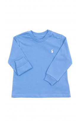 Niebieski t-shirt na długi rękaw, Polo Ralph Lauren