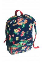 Granatowy plecak z motywem kwiatowym, Polo Ralph Lauren
