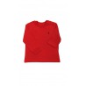 Czerwony t-shirt niemowlęcy na długi rękaw, Ralph Lauren