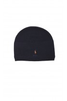 Granatowa czapka wciągana ocieplona polarem, Polo Ralph Lauren