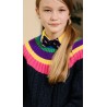 Granatowy ciepły sweter dziewczęcy, Polo Ralph Lauren