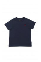 Granatowy t-shirt chłopięcy na krótki rękaw, Polo Ralph Lauren