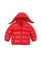 Czerwona zimowa puchowa kurtka chłopięca, Polo Ralph Lauren