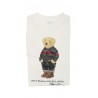 T-shirt bialy na dlugi rekaw z kultowym misiem, Polo Ralph Lauren