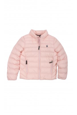 Różowa ocieplona kurtka dziewczęca, Polo Ralph Lauren