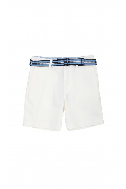 Biale krotkie spodnie chlopiece, Polo Ralph Lauren